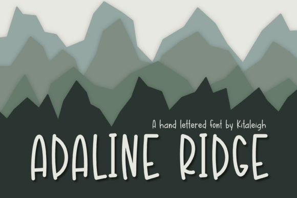 Adaline Ridge: A Handwritten Script Font for Modern Web Design