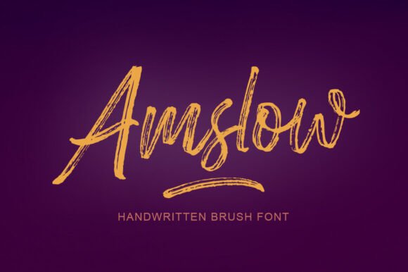 Amslow: The Script Font That Turns Marketing Text into Visual Magic