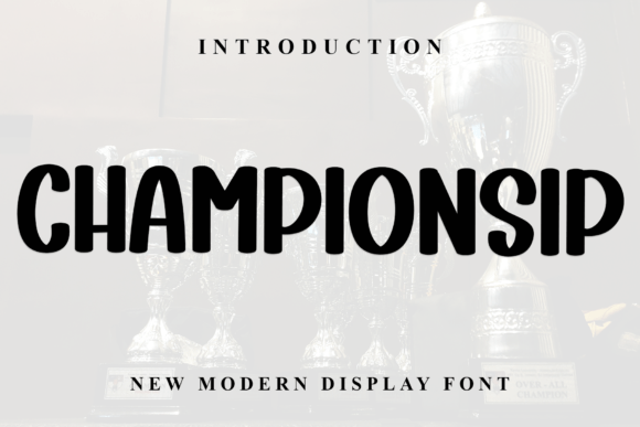 Championsip Font: Festive Editorial Typography