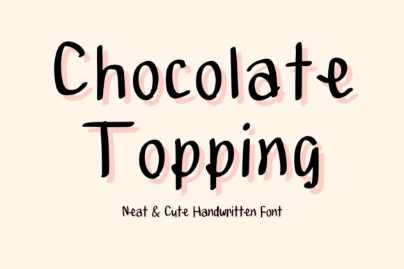 Chocolate Topping Font: Sweet Handwritten Style for Digital Campaigns