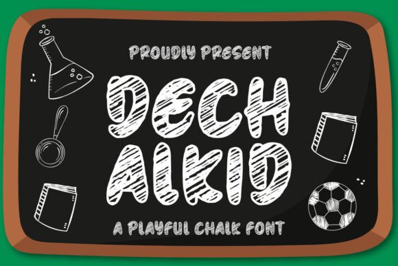 Dechalkid: A Playful Chalk Font That Elevates Small Business Branding