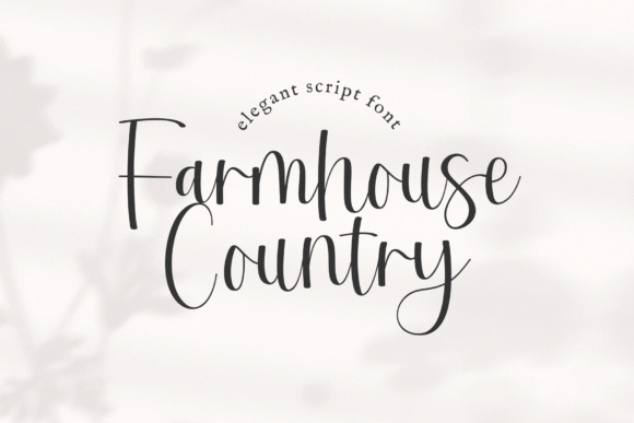 Farmhouse Country: A Modern Script Font for Creative Branding Projects