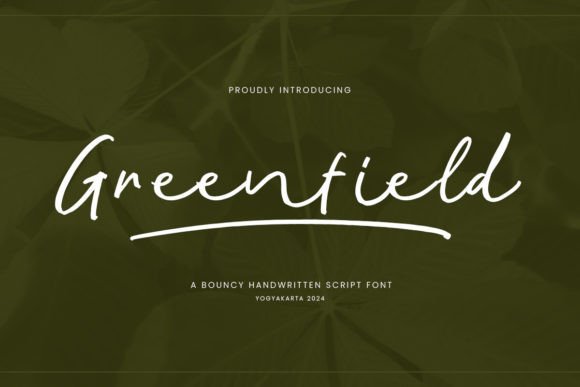 Greenfield: The Handwritten Script Font That Elevates Digital Marketing Design