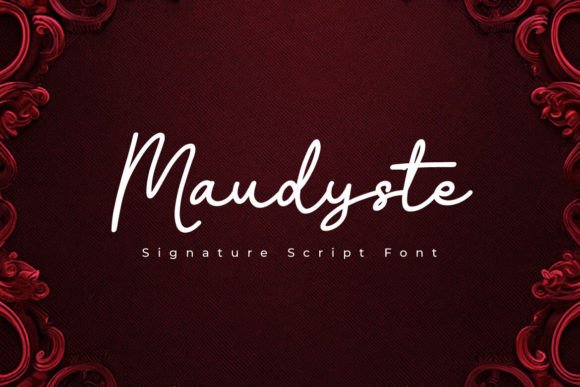 Maudyste Font: Elevating Campaign Visuals with Elegant Script