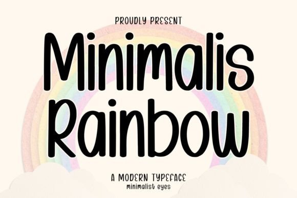 Minimalis Rainbow: A Festive Typeface for Joyful Editorial Design