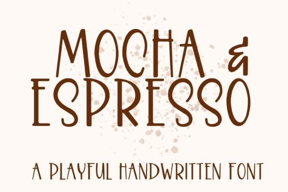 Mocha Espresso Font: A Handwritten Typeface for Branding