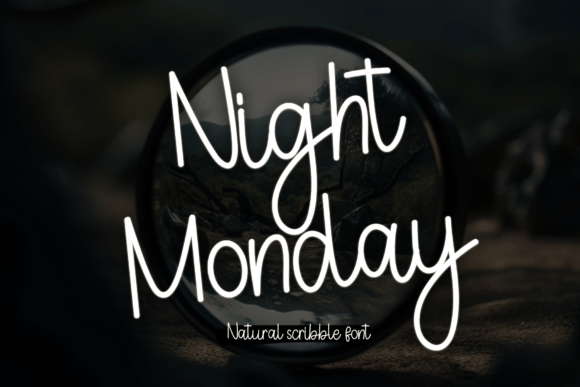 Night Monday: A Stylish Handwritten Font for Modern Editorial Design