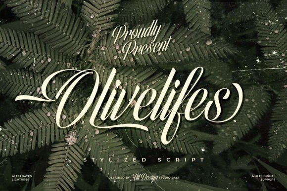 Olivelifes: A Bold Script Font for Dynamic Web Design