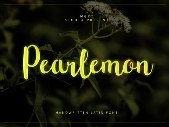 Pearlemon: A Magical Script Font for Handmade Creators and Makers