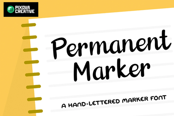 Permanent Marker Font: A Playful Script for Bold Editorial Design
