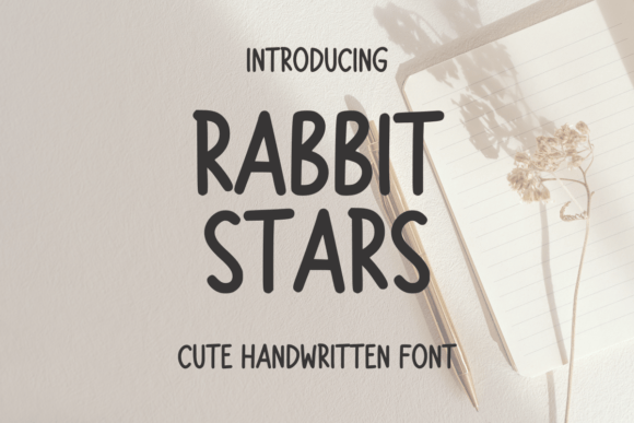Rabbit Stars: A Quirky Handwritten Font for Makers and Sellers