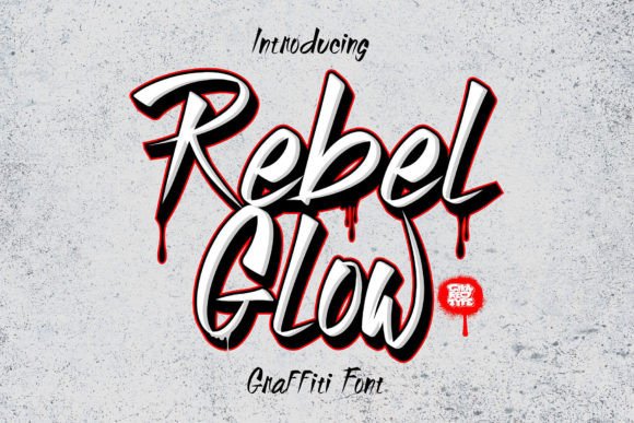 Rebel Glow: A Bold Script Font for Crafters and Product Designers