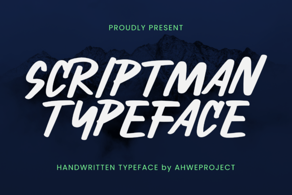 Scriptman: A Handwritten Script Font for Natural Brand Designs