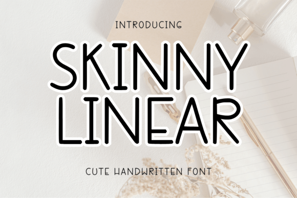 Skinny Linear Font: Playful Handwriting for Business Branding