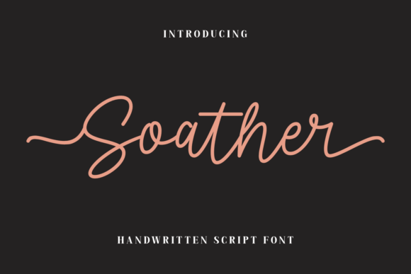 Soather: A Handwritten Script Font That Brings Personality to Your Handmade Creations