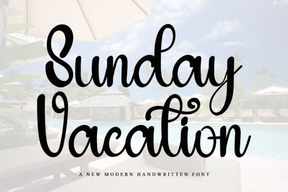 Sunday Vacation Font: Festive Charm for Makers