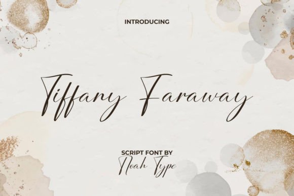 Tiffany Faraway Font: A Modern Script for Editorial Design